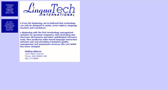 Desktop Screenshot of linguatech.com